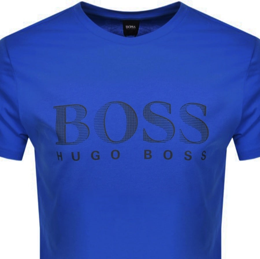 Alternative Image for ProductBOSS UV Protection Logo T Shirt Blue2
